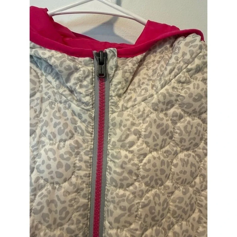 Land's End XL EUC Girls Jacket White Animal Print
